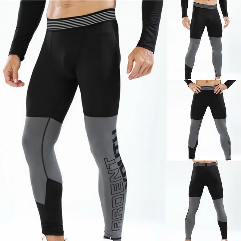 Compression Leggings Running Pants Men Bodybuilding Jogging Leggings Sports Male Gym Fitness Training Legging Quick Dry Trousers
