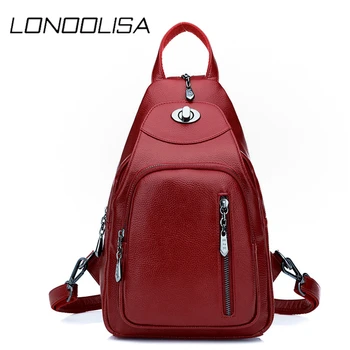 

Casual Multifunction Backpack Women Female Brand Leather Backpack Designer Shoulder Bags for Women High Quality Travel Backbag