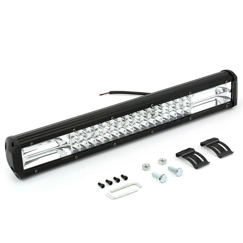 

20 Inch Quad-Row LED Work Light Bar Combo Offroad Driving Lamp Car Trucks Boat
