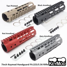 Черный/Тан/красный/серый " дюймов AR-15 поплавок Keymod Handguard Пикатинни для охоты тактический прицел крепление системы