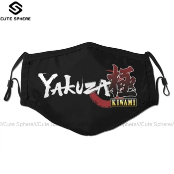 

Yakuza Mouth Face Mask Yakuza Kiwami Facial Mask Kawai Cool with 2 Filters for Adult