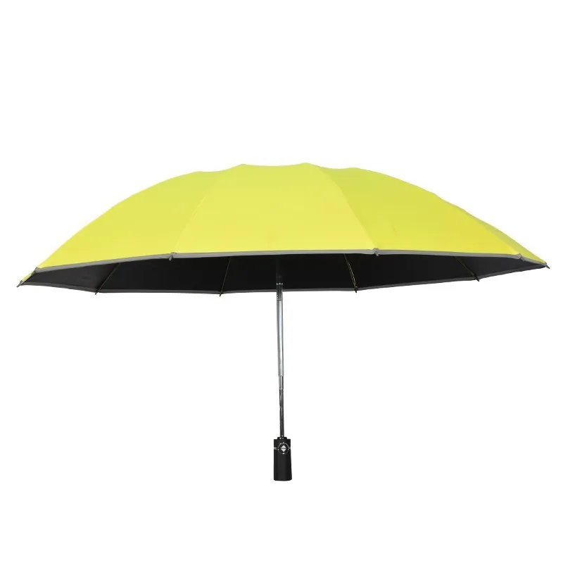 Automatic Windproof Folding Umbrella Reverse Black Coating Women Rain Sun UV Ladies Parasol Big Men Windproof Umbrellas AA50YS