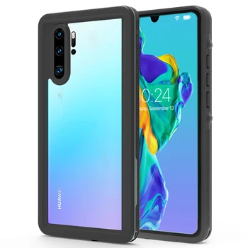 

LCHULLE Waterproof Phone Case for Huwei P20 P30 Lite Pro Card Bag Clear Silicon Bumper for Huawei Mate 20 Pro Armor Cover Coque