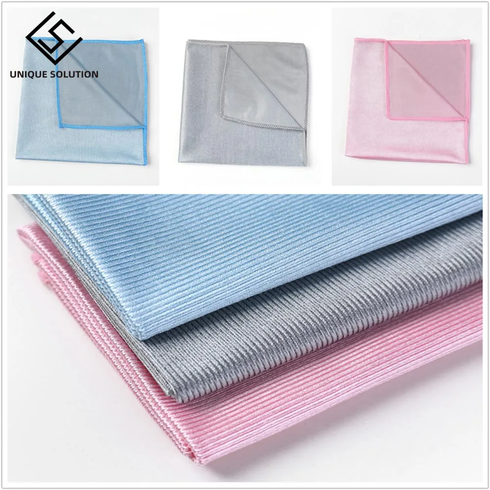 No Trace Absorbable 3 Size Soft Microfiber No Lint Window Car Rag Cleaning Towel Kitchen Cleaning Cloth Wipes Wipe Glass Cloth 4