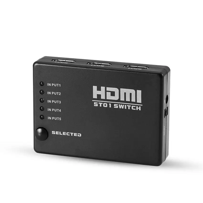 GloryStar HDMI 5 портов переключатель 1080P 3D HDMI сплиттер с ИК беспроводной пульт дистанционного управления для HDTV DVD PS3 XBox 360