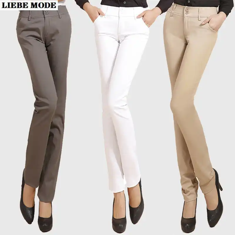 black khaki pants womens plus size