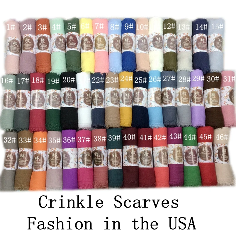 

Plain Wrinkle Wrap Bubble Viscose Long Scarf Women Shawl Muslim Head Hijab Good Quality Scarf 10pcs/lot