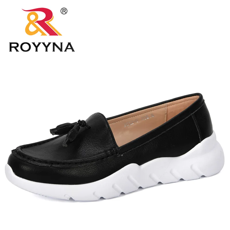 

ROYYNA 2019 New Designer Woman Dress Shoes Office Lady Shoes Outdoor Women Shoes Slip-On Thick Heels Pumps Ladies Shoes Trendy