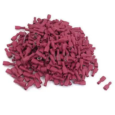 

1000 Pcs Fully Insulating Spade Crimp Terminals Cable Lug for 22-16 AWG