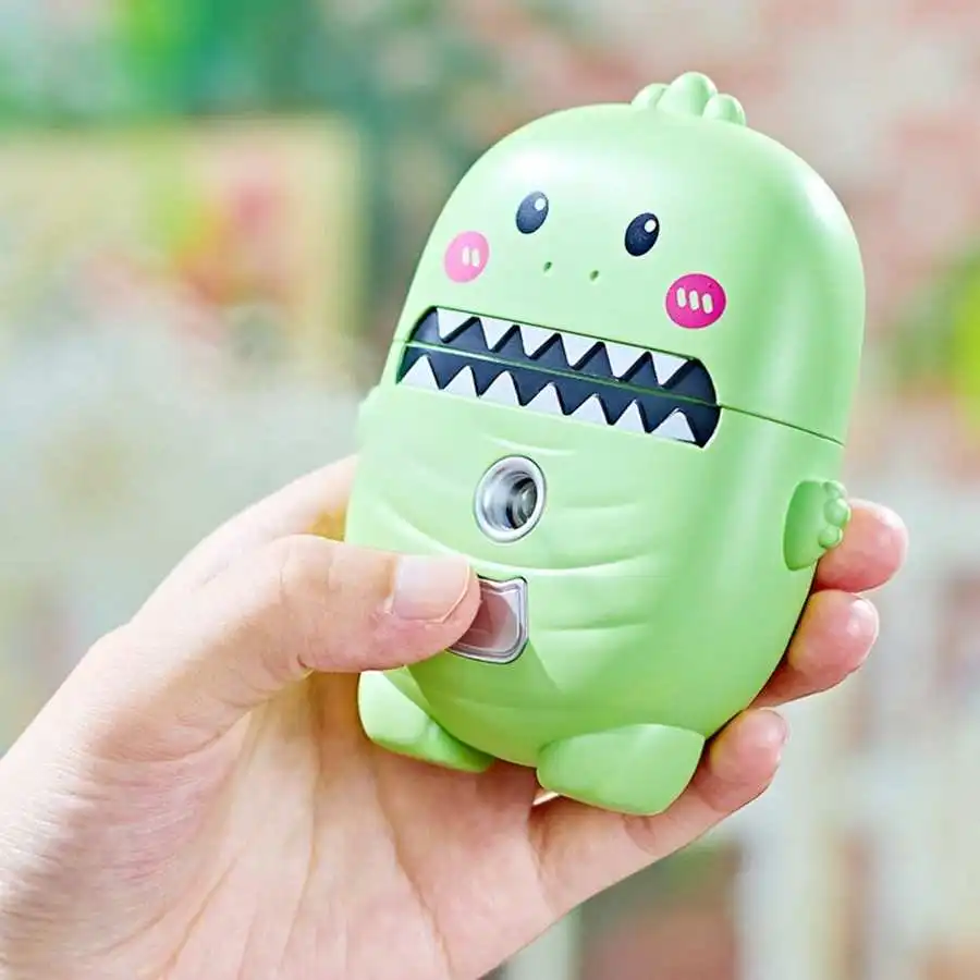 

Mini Cute Portable Atomizing Humidifier USB Rechargeable Face Hydrating Mist Sprayer Green Skin Care Tools
