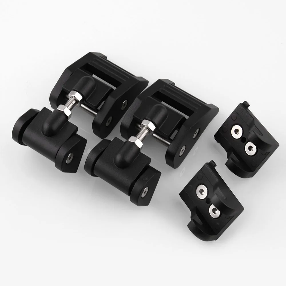 Anti-Theft Black Aluminum Hood Latches Hood Lock Catch Latches Kit for 2007- Jeep Wrangler JK and JKU