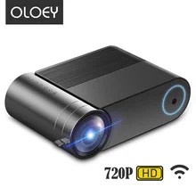 OLOEY full HD мини светодиодный портативный проектор для 1080P WiFi многоэкранный Android мультимедийный проектор с технологией Bluetooth для домашнего кинотеатра