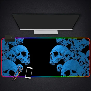 

RGB Mouse Pad Large Gaming Luminous Waterproof Non-slip Rubber Desk Mat Nebula Anime Mousepad Computer Laptop Keyboard Desk Pad