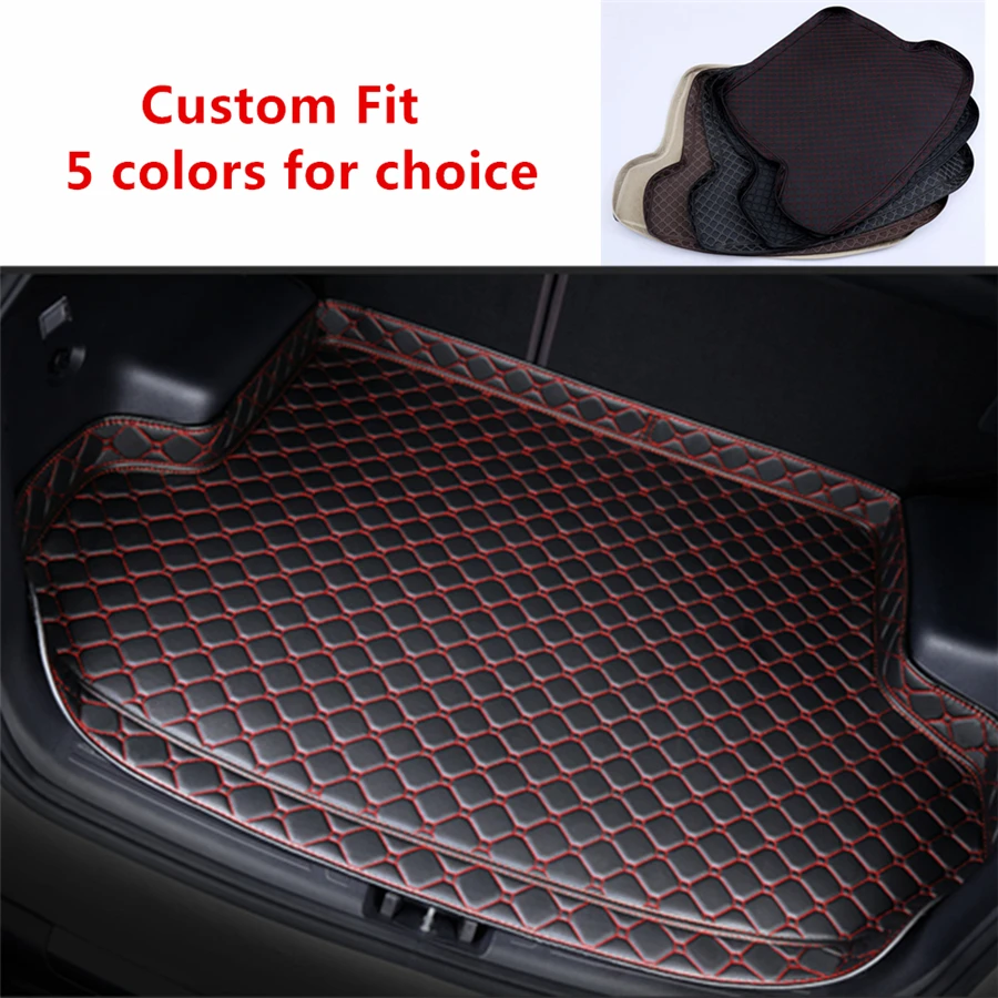

Coffee Custom Fit for Ford Edge 5seats 2015-2017 2018 Car Rear Trunk Mat All Weather Car Cargo Tray Boot Liner Carpet Protect