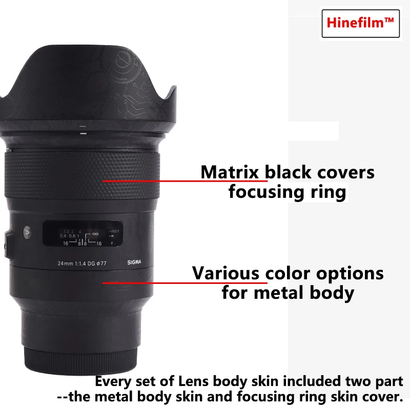 Sigma 24 1.4 Lente Adesivo Película Protetora para Sigma 24 mm f 1.4 dg Hsm Arte para Sony e Montar Lentes Decalque Peles Protetor Capa - Image 4