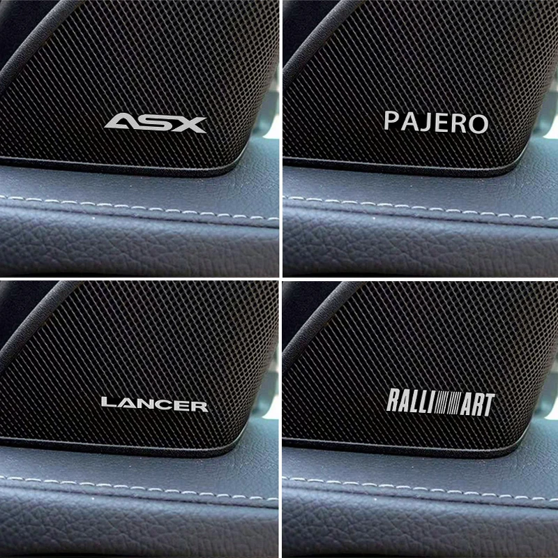 4 шт. 3D алюминиевая эмблема наклейка для mitsubishi ASX PAJERO LANCER RalliArt outlander аксессуары