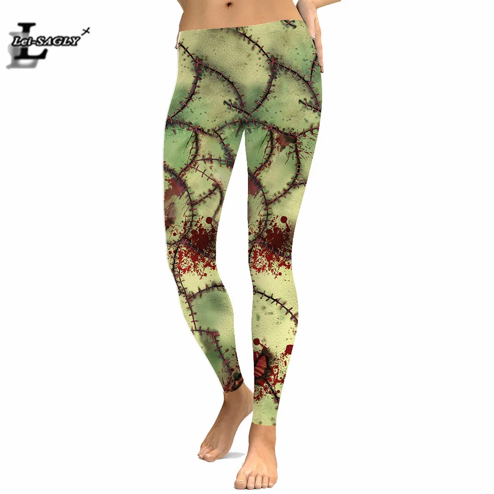 

Anti Cellulite 3D Compression Printed Leggings Crack Cheap Stretch horrible Skin Fitness Roupa Women wet look Pants