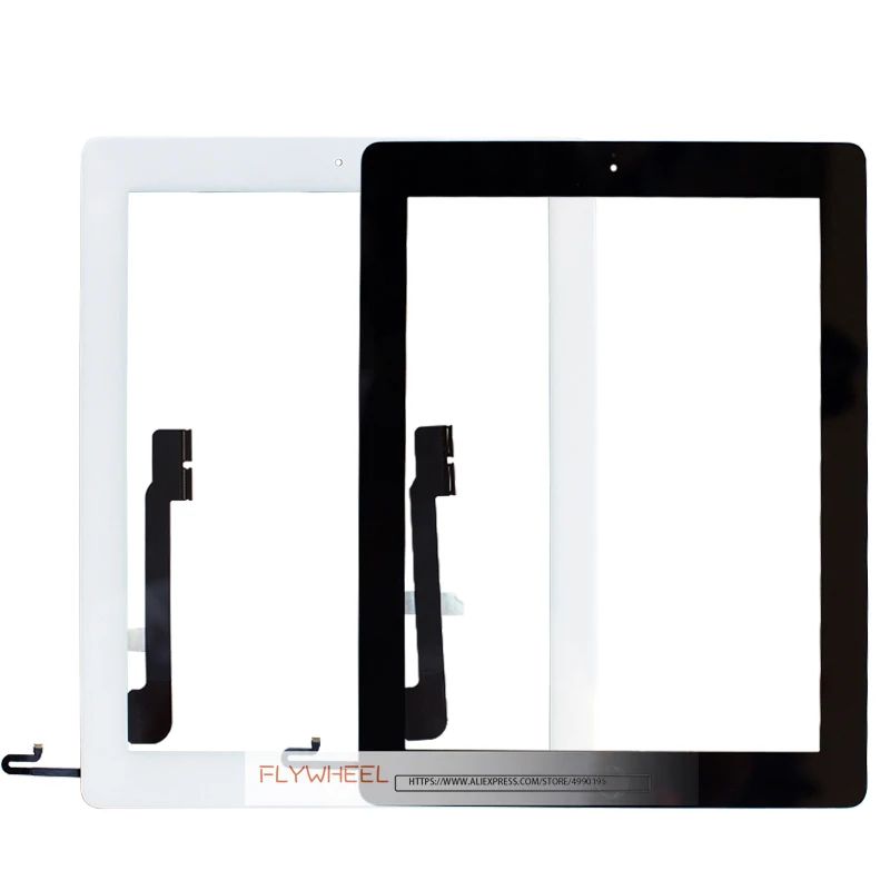 1 шт. сенсорный экран для iPad 4 A1458 A1459 A1460 дигитайзер передний дисплей стекло в сборе с набором инструментов+ кнопка домой+ клей