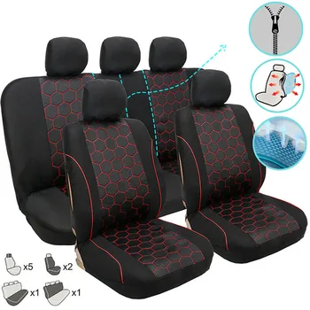 

Car Covers Car Seat Cover Set Auto for Volvo 850 S40 S80 V40 V50 V70 Xc70 Auto 5 Seat Covers Universal Vehicle Chair Protector