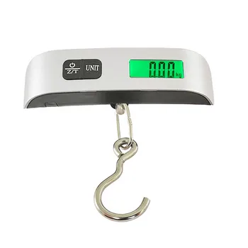 

50kg/110lb Digital Electronic Luggage Scale Portable Suitcase Scale Handled Travel Bag Weighting Metal Hook Hanging Scale