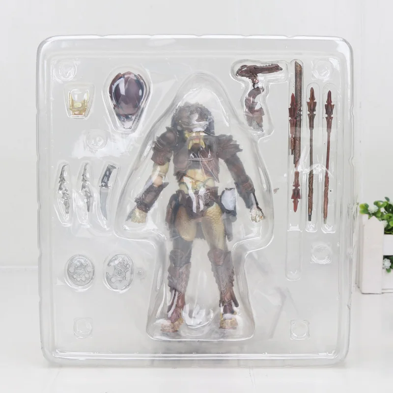 246 16cm no box NECA Хищник масштаб конечная P1 джунгли Охотник джунгли демон бетона клан Лидер ПВХ фигурка Коллекционная модель игрушки 20 см - Цвет: 246 16cm no box