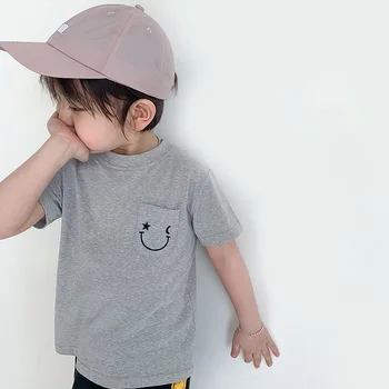 

2020 New Style Girls Boys Printed T-Shirt Summer Short Sleeve Baby Kids Top Tees 1-7 Years