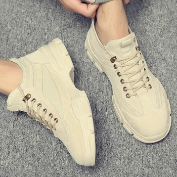 

Men's shoes autumn version of British casual retro tooling Martin men breathable versatile real leather shoes men's fashion shoe