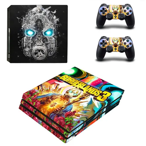 YSP4P-3587 Игра Borderlands 3 PS4 Pro кожи виниловая наклейка, стикер для sony Playstation 4 консоли и 2 контроллеры PS4 Pro кожи Стикеры s - Цвет: YSP4P-3587
