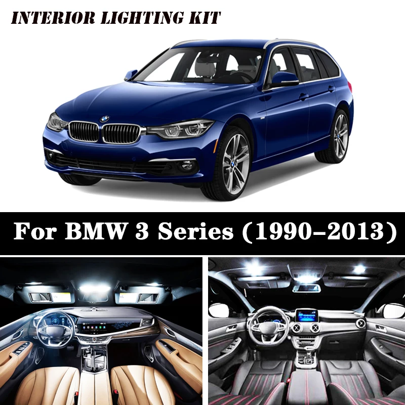 Светодиодные лампы для салона автомобиля белые BMW 3 серии E36 E46 E90 E91 E92|Сигнальная
