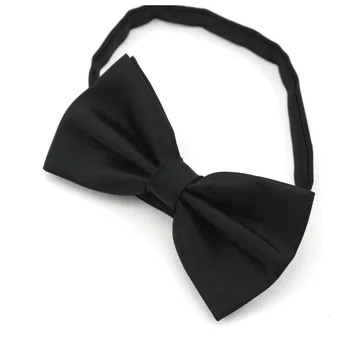 

2019 New Fashion Men's Bow Ties for Wedding Double Fabric Solid Color Bowtie Club Formal Banquet Butterfly Tie with Gift Box