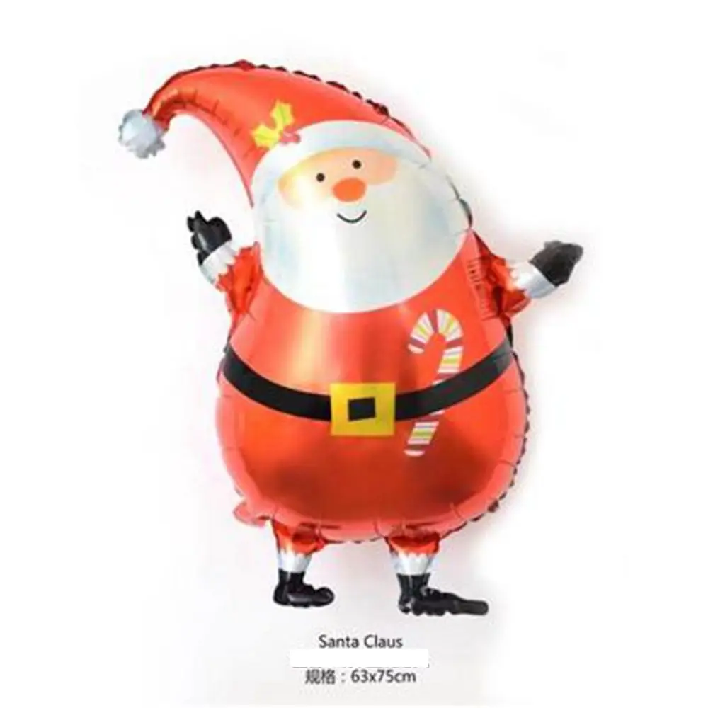 Santa Claus Новинка, рождественские воздушные шары, рождественские воздушные шары из алюминиевой пленки, шары Санта-Клаус, лось, снеговик, пингвин, воздушные шары, семейные вечерние украшения, Chris - Цвет: Santa Claus