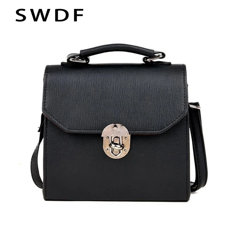

NEW Women Bag Shoulder bag For women 2019 Vintage Leather Bags New Lock handbag Ladies Small Crossbody Bags Purse Bolsa Feminina