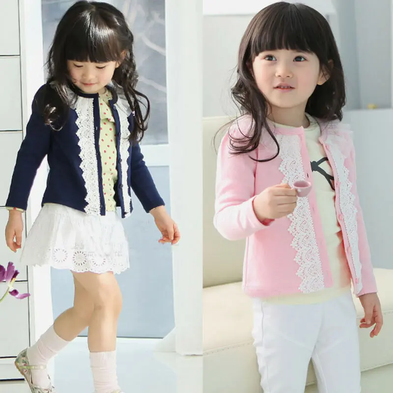 Toddler Baby Girl Lace Tops Cardigan Outwear Coat Princess Party Clothes 2-7T | Детская одежда и обувь