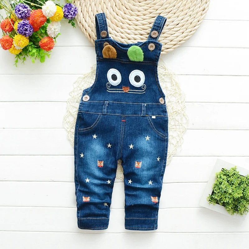  IENENS Baby Toddler Loose Overalls Kids Boys Girls Denim Dungarees 1 2 3 4 Years Child Jeans Jumpsu