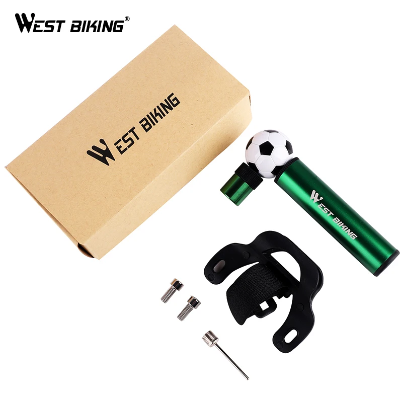 WEST BIKING 48G Мини насос для футбола и баскетбола велосипеда 90 PSI высокое давление