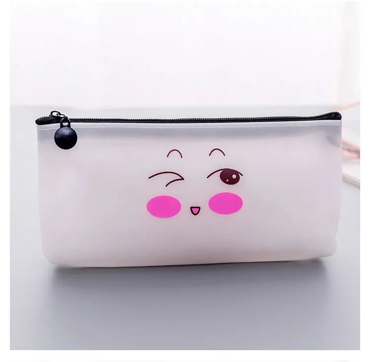 kpop cute kawaii cartoon Funny expression pencil case pencil box school student office stationery storage pencil bag kids gift