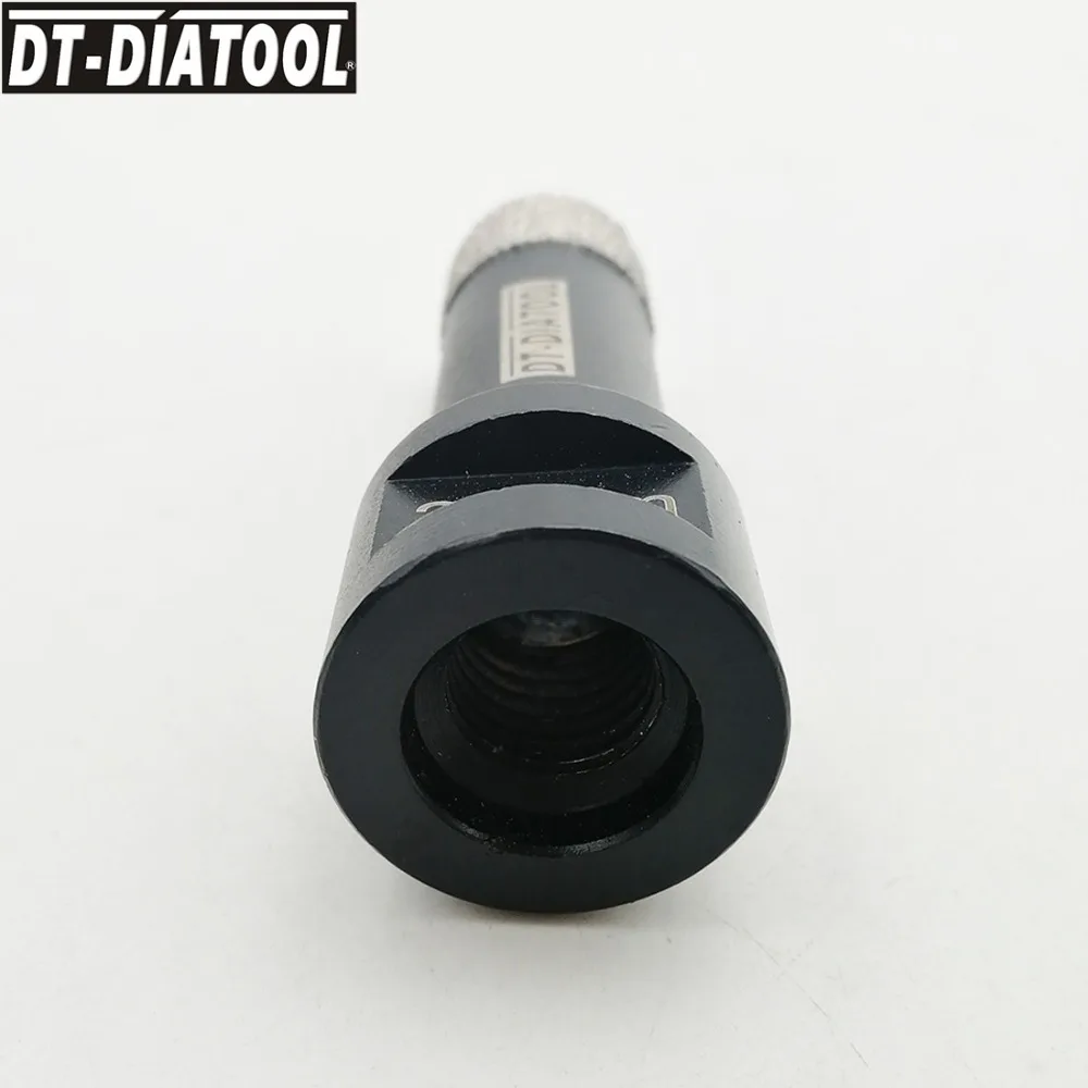 DT-DIATOOL 1 шт. M14 вакуумная паяная Алмазная сухая буровая коронка фарфоровая плитка гранит мраморная кольцевая пила, длина 75 мм буровое долото