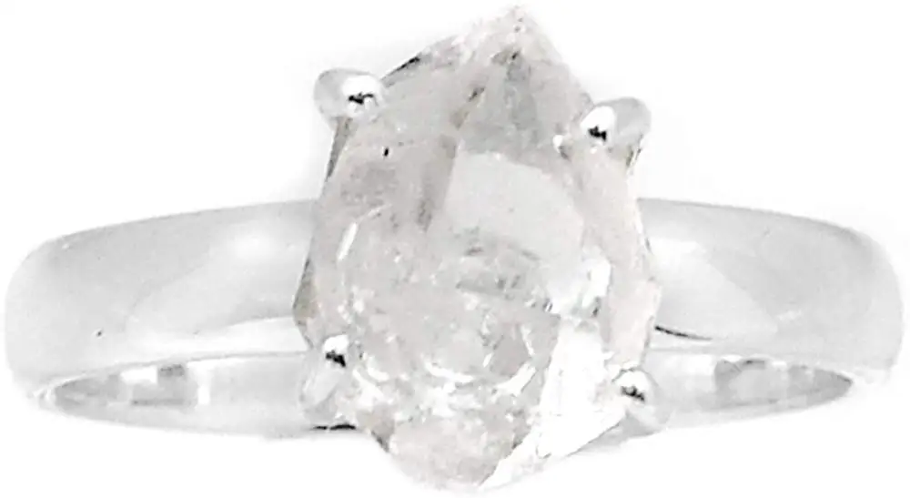 

Genuine HERKIMER DIAMOND Ring 925 Sterling Silver, USA Size : 9, AR4245