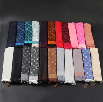 

2020 Luxury Louis Vuitton-women Cashmere Scarf Winter Pashmina Warm Shawls and Wraps Lady Print Thick Blanket Neck Scarves
