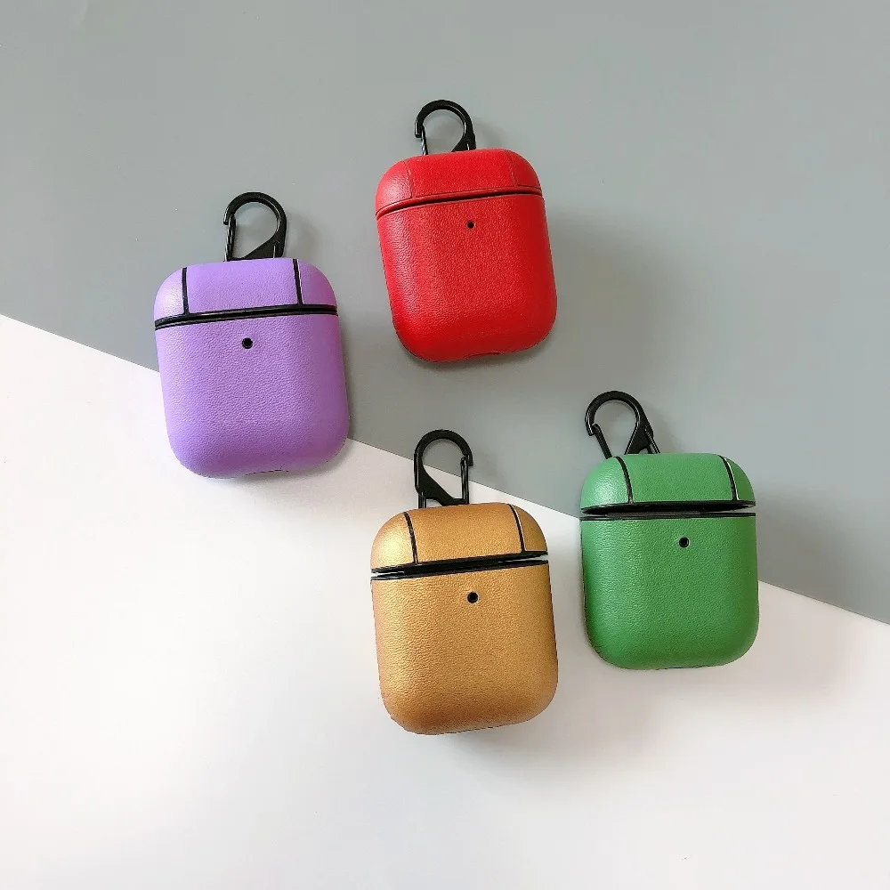 Cover For Airpods 2 1 Case Bluetooth Wireless Earphone Fashion PU Leather Cover For Airpods 1 2 Charging Box Headset Accessaries (19)