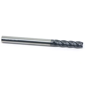 

End Mill 4 Flutes Spiral Tungsten Carbide CNC Cutter Drilling Long Shank Tools