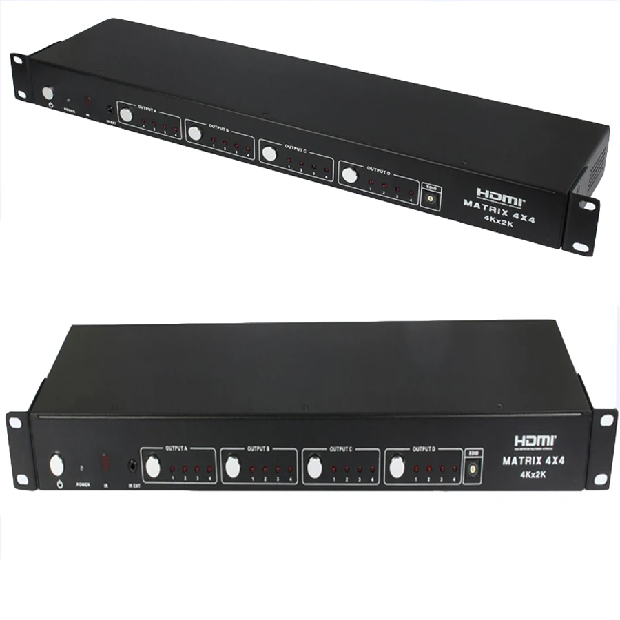 

HDMI 2.0 Matrix 4X4 with audio out HDCP 2.2 HDMI matrix 2.0 RS232 control HDMI 4 in 4 out 4kX2k/30hz IR control ARC