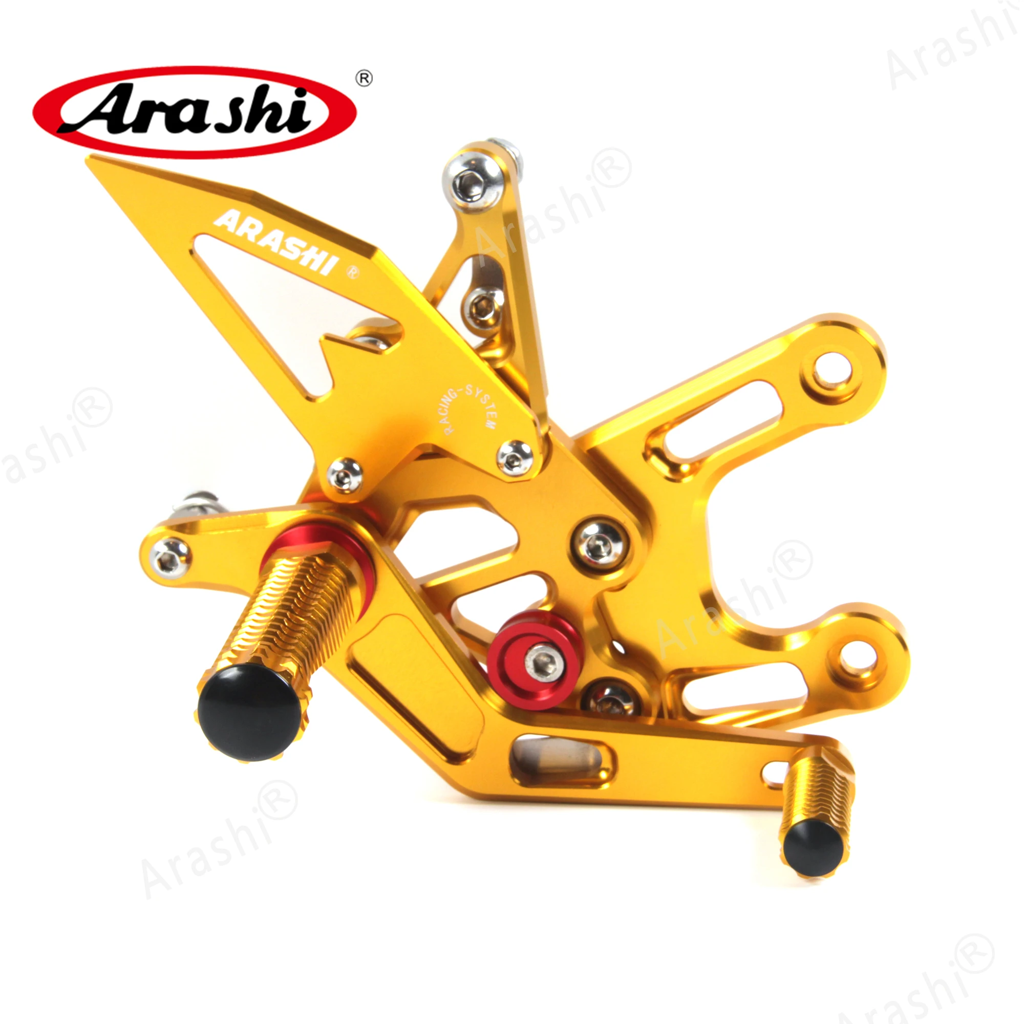 ARASHI CNC подножка мотоцикла для KAWASAKI NINJA ZX-10R 2008 2009 2010 CNC регулируемая подножка ZX10R ZX 10R подножки
