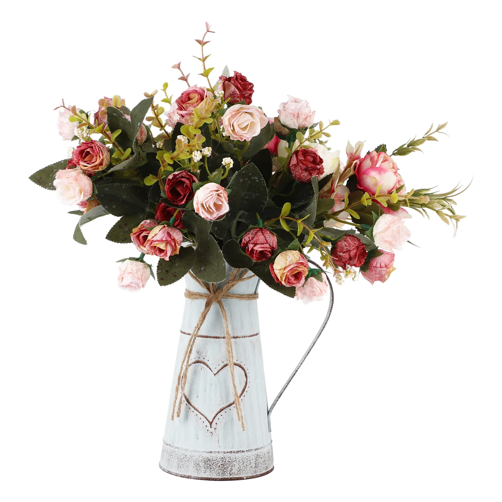 Rosa Cabilock Jardinera Decorativa con Soporte de Hierro para Plantas Macetero para Flores 