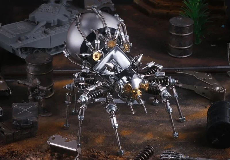 Механические вечерние, металлические, 3D, беспроводные, Bluetooth колонки, Mecha модель, DIY сборка, музыкальный плеер, настольный аудио
