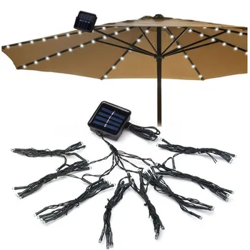 

72LED Patio Umbrella Lights Waterproof Outdoor String Lights Solar Patio Umbrella Wedding Christmas Decor LED String Light