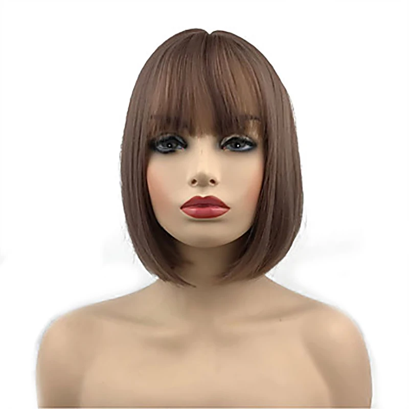 HAIRJOY синтетические волосы для женщин короткий прямой парик Боб
