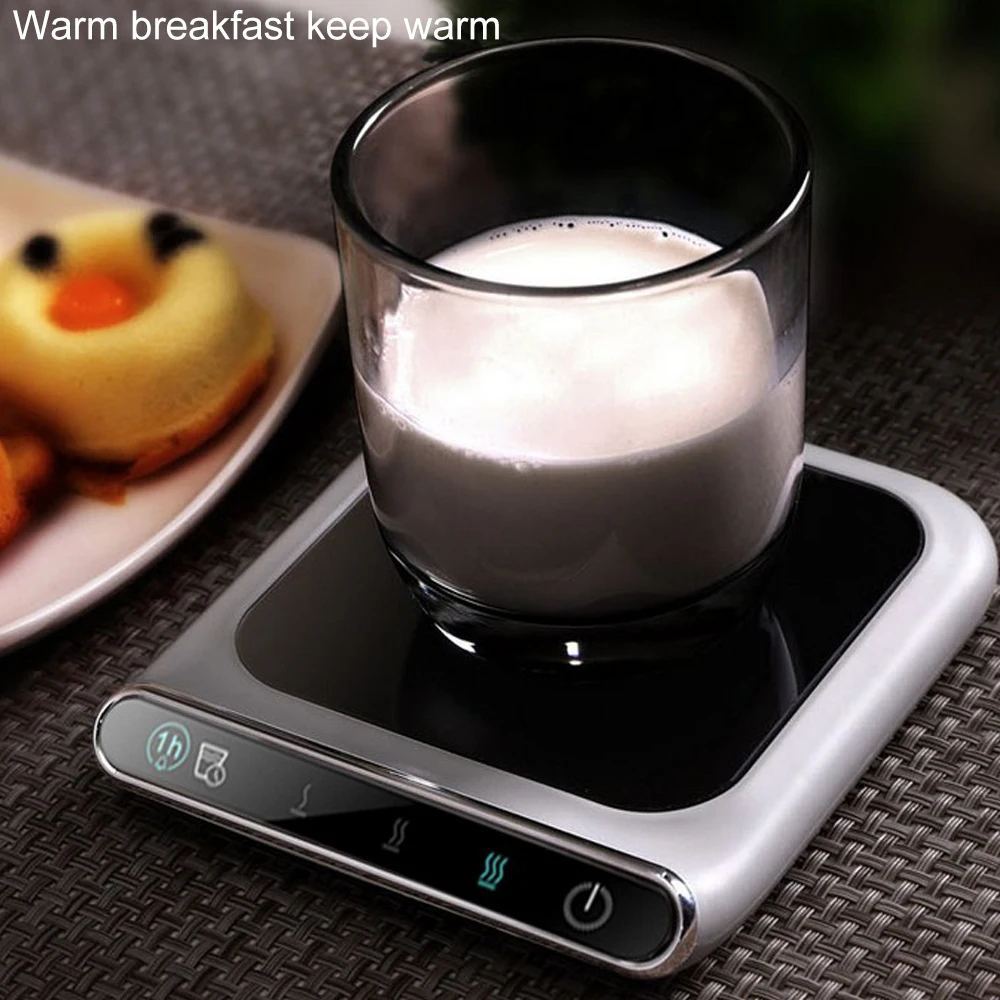 Precio reducido Calentador termostático inteligente para tazas y tazas, posavasos de calefacción de escritorio para café y leche, 70, 90 y 110 ℃, 3 engranajes NRwoeQAGKba