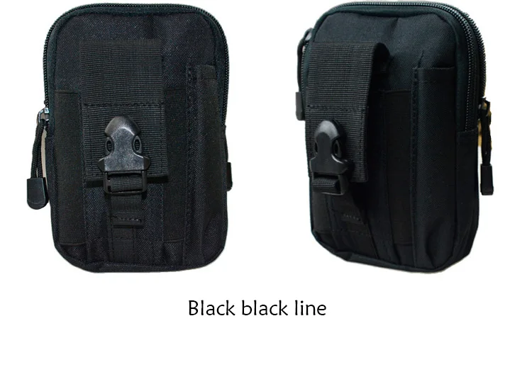 Black Black line 2L Тактическая Военная поясная сумка, поясная сумка, сумка для улицы, для верховой езды, для бега, охотничьи кошельки, карманные аксессуары для бега - Цвет: Black Black line