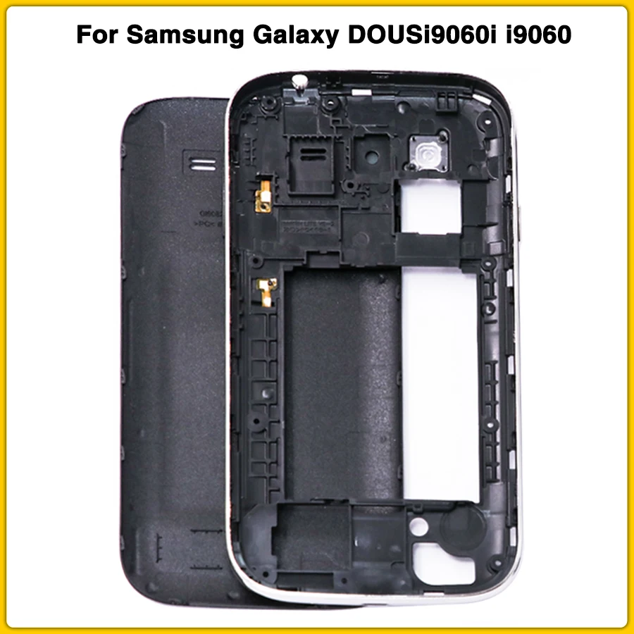 GT-i9082 чехол с полным корпусом для samsung Galaxy Grand Duos i9082 i9080, задняя крышка для батареи, задняя крышка для двери, средняя рамка, рамка+ сенсорный экран